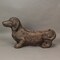 Resin Distressed Rustic Finish Dachshund Dog Indoor Outdoor Planter